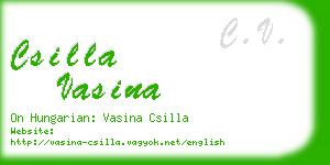 csilla vasina business card